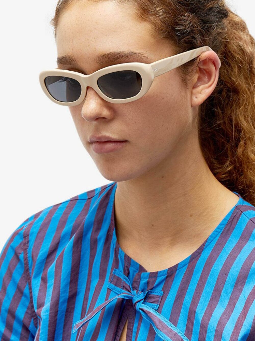 Sun Buddies Miuccia Sunglasses in Bone